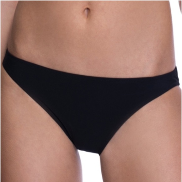 Profile Sport Gottex Black Bikini Bottom Size 14 - Picture 1 of 8